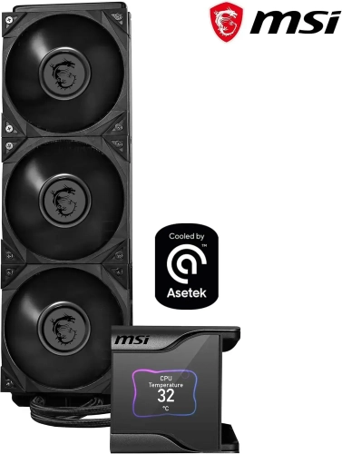 MSI MEG CORELIQUID S360 AIO CPU Liquid Cooler - 2.4" IPS Display