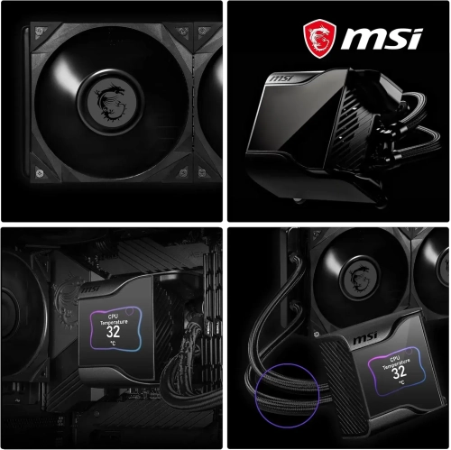 MSI MEG CORELIQUID S360 AIO CPU Liquid Cooler - 2.4" IPS Display