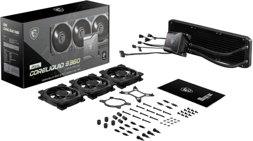 MSI MEG CORELIQUID S360 AIO CPU Liquid Cooler - 2.4" IPS Display