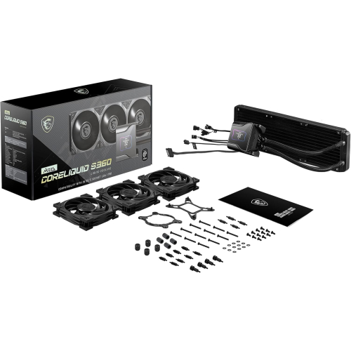 MSI MEG CORELIQUID S360 AIO CPU Liquid Cooler - 2.4" IPS Display