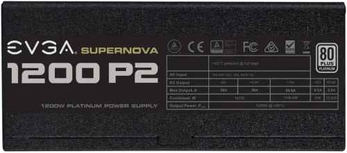 EVGA Supernova 1200 P2 80+ Platinum, 1200W Fully Modular