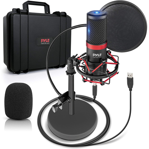 Pyle USB Microphone Podcast Recording Kit