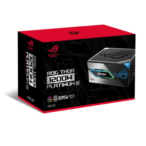 ASUS ROG Thor 1200W Platinum III - 80 Plus Platinum Certified, ATX 3.1