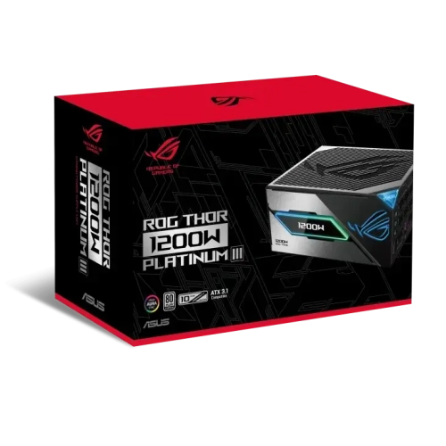 ASUS ROG Thor 1200W Platinum III - 80 Plus Platinum Certified, ATX 3.1