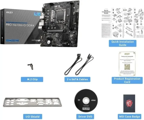 MSI PRO H610M-G DDR4 