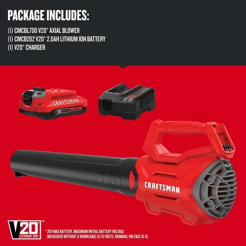 Craftsman 20V Max Axial Leaf Blower Kit