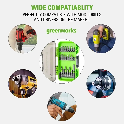 Greenworks 20-Piece Impact Rated Driving Set