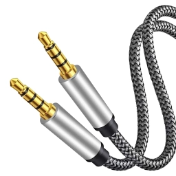 Tan QY Male to Male Audio Cable 3.5mm - text_product
