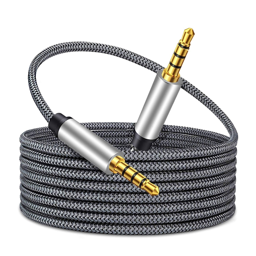 Tan QY Male to Male Audio Cable 3.5mm