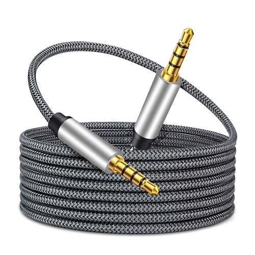 Tan QY Male to Male Audio Cable 3.5mm