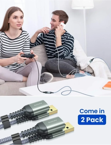 AINOPE USB Extension Cable, (2 Pack)
