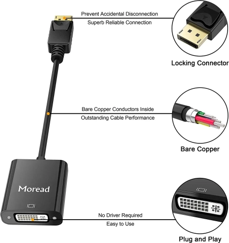 DisplayPort (DP) to DVI Adapter
