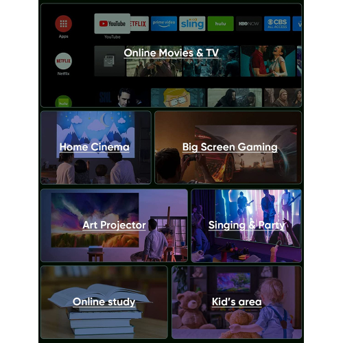TMY Native 1080P  with 5G WiFi and Bluetooth 5.1 4K