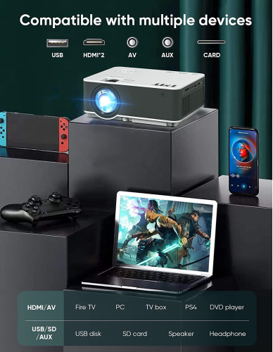 TMY Native 1080P  with 5G WiFi and Bluetooth 5.1 4K
