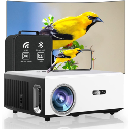 4K Projector with WiFi and Bluetooth,1000ANSI 1080P - 