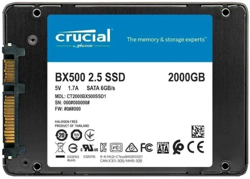 Crucial BX500 2TB  540MB/s