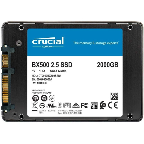 Crucial BX500 2TB  540MB/s
