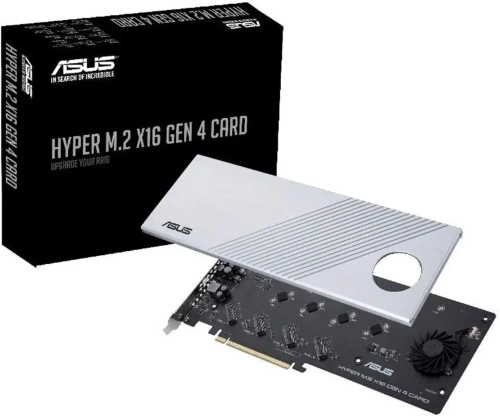 ASUS Hyper M.2 X16 PCIe 4.0 X4 Expansion Card