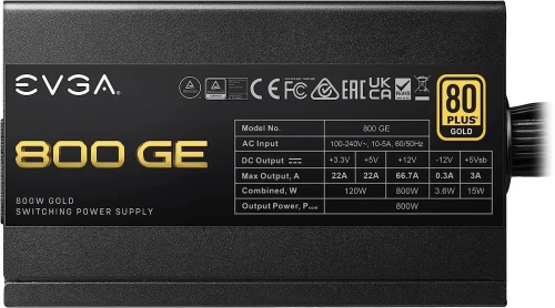 EVGA 800 GE, 80 Plus Gold 800W