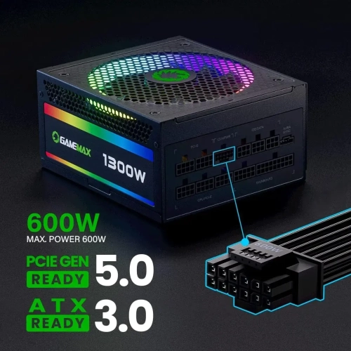  GAMEMAX 1300W 80+ Platinum Power Supply