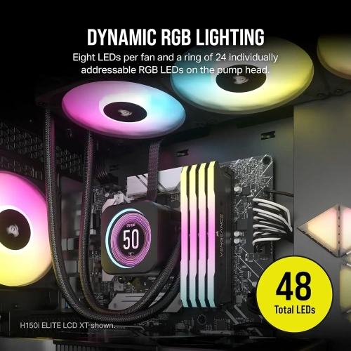 Corsair iCUE H170i Elite LCD XT Liquid CPU Cooler - IPS LCD Screen