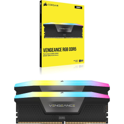 CORSAIR VENGEANCE RGB DDR5 RAM 32GB (2x16GB) 5600MHz CL40  - 
