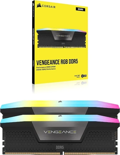 CORSAIR VENGEANCE RGB DDR5 RAM 32GB (2x16GB) 5600MHz CL40 