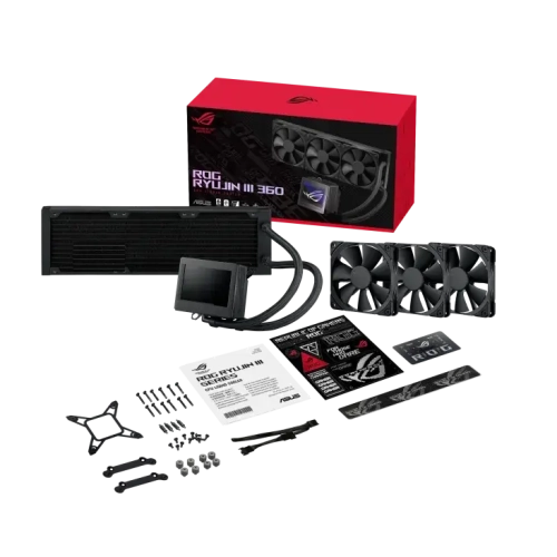ASUS ROG Ryujin III 360 All-in-one Liquid CPU Cooler - 3X Noctua industrialPPC 120mm Fans