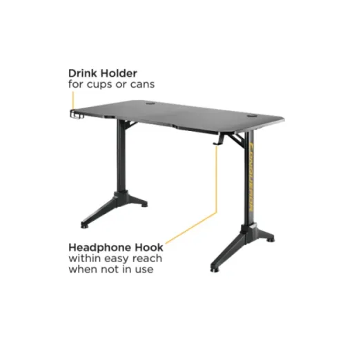 Vertex VX-GD-01B Conqueror Gaming Desk Black