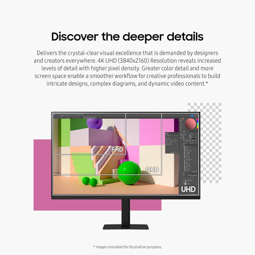  Samsung ViewFinity S7 32" 4K UHD 5ms HDMI DP