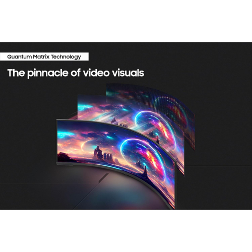 Samsung Odyssey Neo G9 Curved 57" Gaming Monitor - Dual QHD 7680x2160 VA 1ms 240Hz - LS57CG952NIXCI 