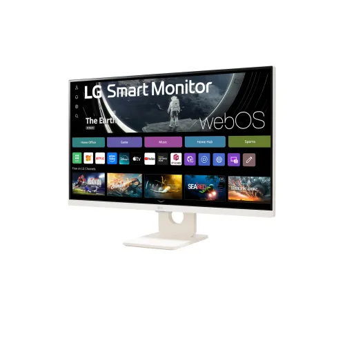 LG Smart Monitor 27″ 1920 x 1080 IPS 250 cd/m² 5ms webOS and Built-in Speakers - 27SR50F-W 
