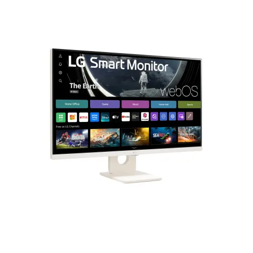 LG Smart Monitor 27″ 1920 x 1080 IPS 250 cd/m² 5ms webOS and Built-in Speakers - 27SR50F-W 