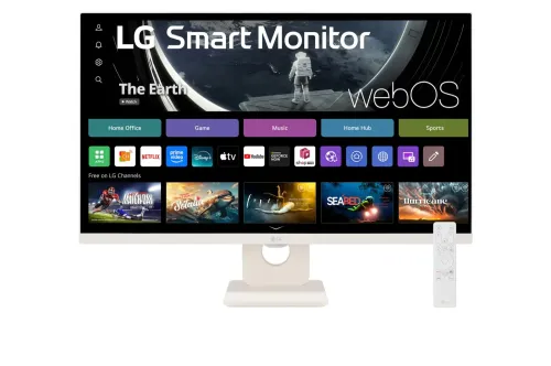 LG Smart Monitor 27″ 1920 x 1080 IPS 250 cd/m² 5ms webOS and Built-in Speakers - 27SR50F-W 