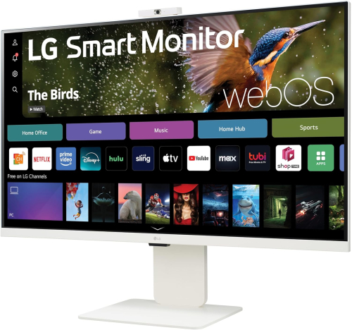 LG Smart 32SR85U-W 32" 3840 x 2160 IPS 400 cd/m² 5ms webOS Built-in FHD Webcam and Speakers