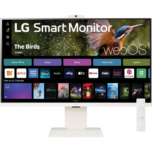 LG Smart 32SR85U-W 32" 3840 x 2160 IPS 400 cd/m² 5ms webOS Built-in FHD Webcam and Speakers