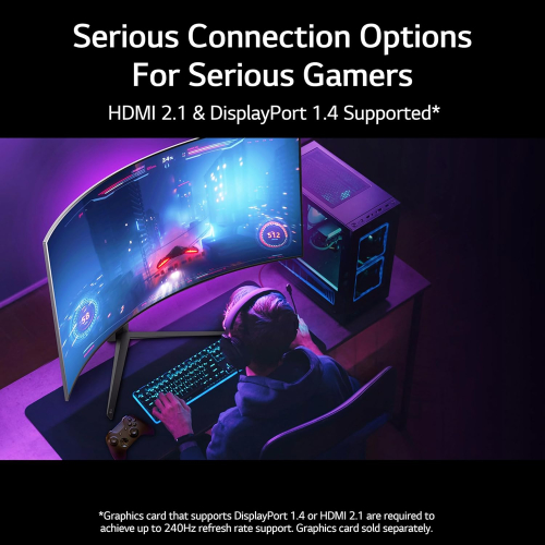 LG Ultragear 45" Curved OLED WQHD 3440x1440 0.03ms 240Hz