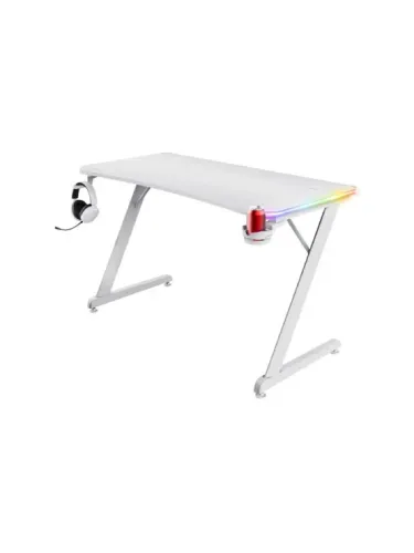 Trust GXT 709W Luminus RGB Gaming Desk White - 25328