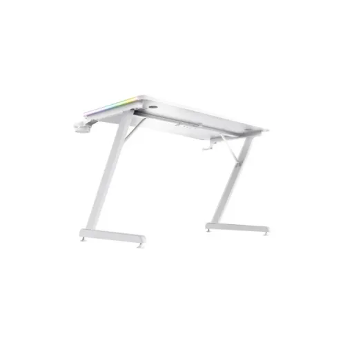 Trust GXT 709W Luminus RGB Gaming Desk White - 25328