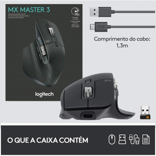  Logitech MX Master 3 Black