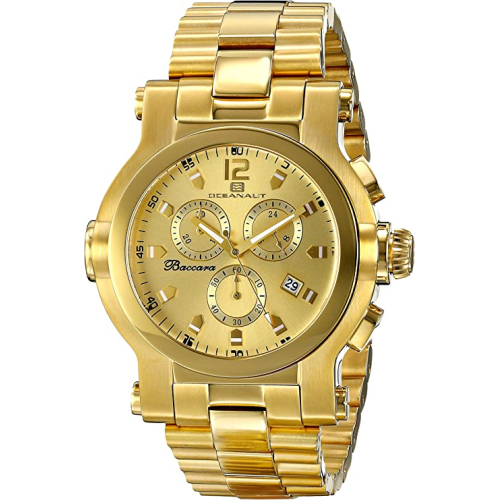 Oceanaut XL Analog Display Quartz Gold Watch