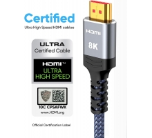 10K 8K Certified HDMI 2.1 Cable 2-Pack 144Hz