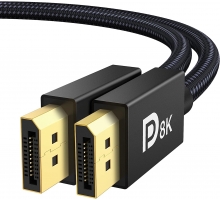 VESA Certified DisplayPort Cable 1.4, (8K@60Hz, 4K@144Hz, 2K@240Hz)