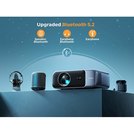  YABER Pro V9 4K Projector with WiFi 6