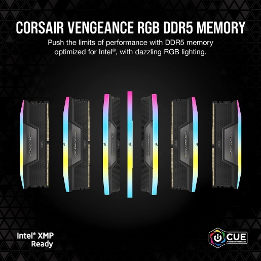 CORSAIR VENGEANCE RGB 32GB (2x16GB) 5200MHz 