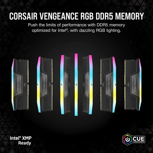 CORSAIR VENGEANCE RGB DDR5 RAM 32GB (2x16GB) 5600MHz CL40 