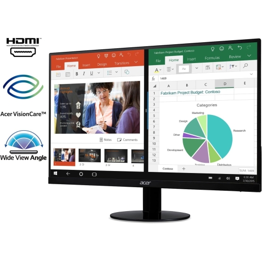 Acer 22 Inch Monitor - 75Hz, FHD, Ips - SB220Q