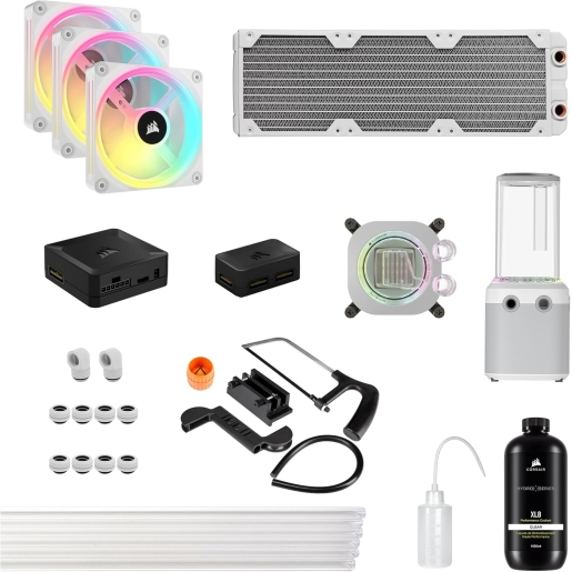 CORSAIR Hydro X Series iCUE Link XH405i Custom Cooling Kit - White