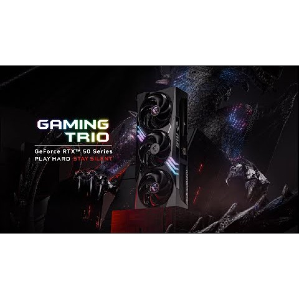 GeForce RTX™ 50 GAMING TRIO Series - Play Hard, Stay Silent | MSI