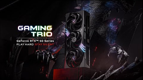 GeForce RTX™ 50 GAMING TRIO Series - Play Hard, Stay Silent | MSI